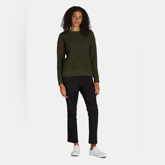 🎂😀🔥Time and Tru - Olive Green Waffle Knit Sweater - XL - Picture 4 of 4
